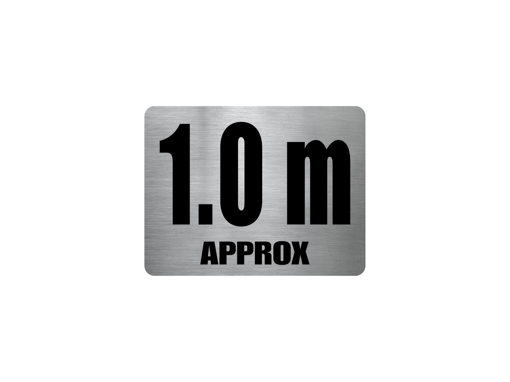 Pool Depth Approx Marker Stainless Steel Sign - New Signs