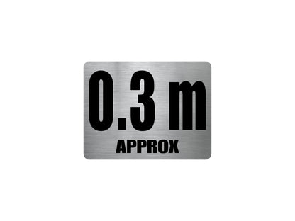 Pool Depth Approx Marker Stainless Steel Sign - New Signs