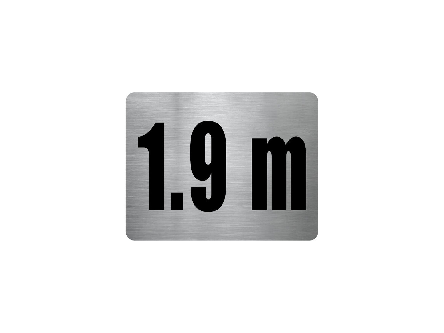 Pool Depth Marker Stainless Steel Sign - New Signs