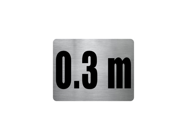 Pool Depth Marker Stainless Steel Sign – New Signs