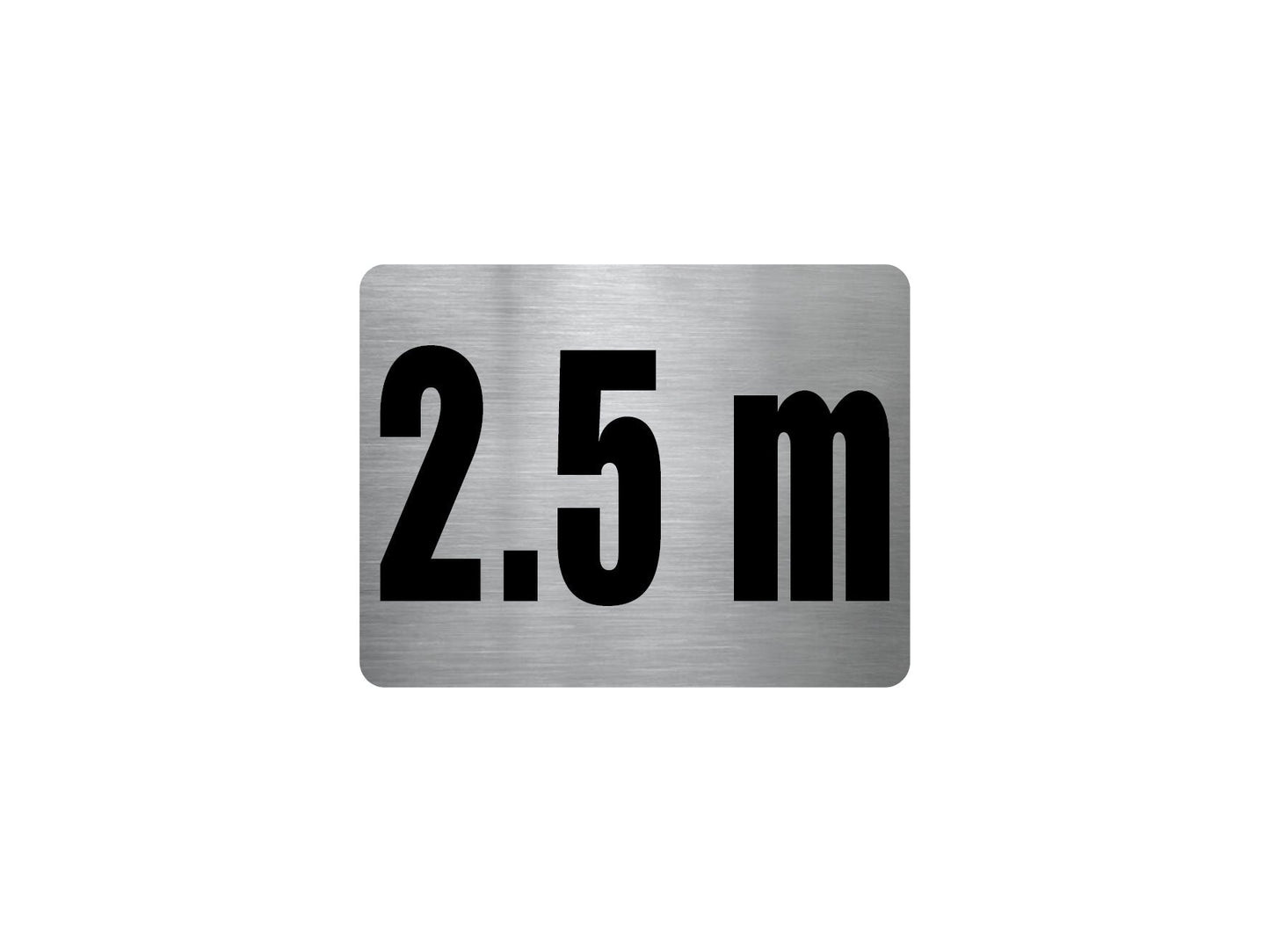 Pool Depth Marker Stainless Steel Sign - New Signs