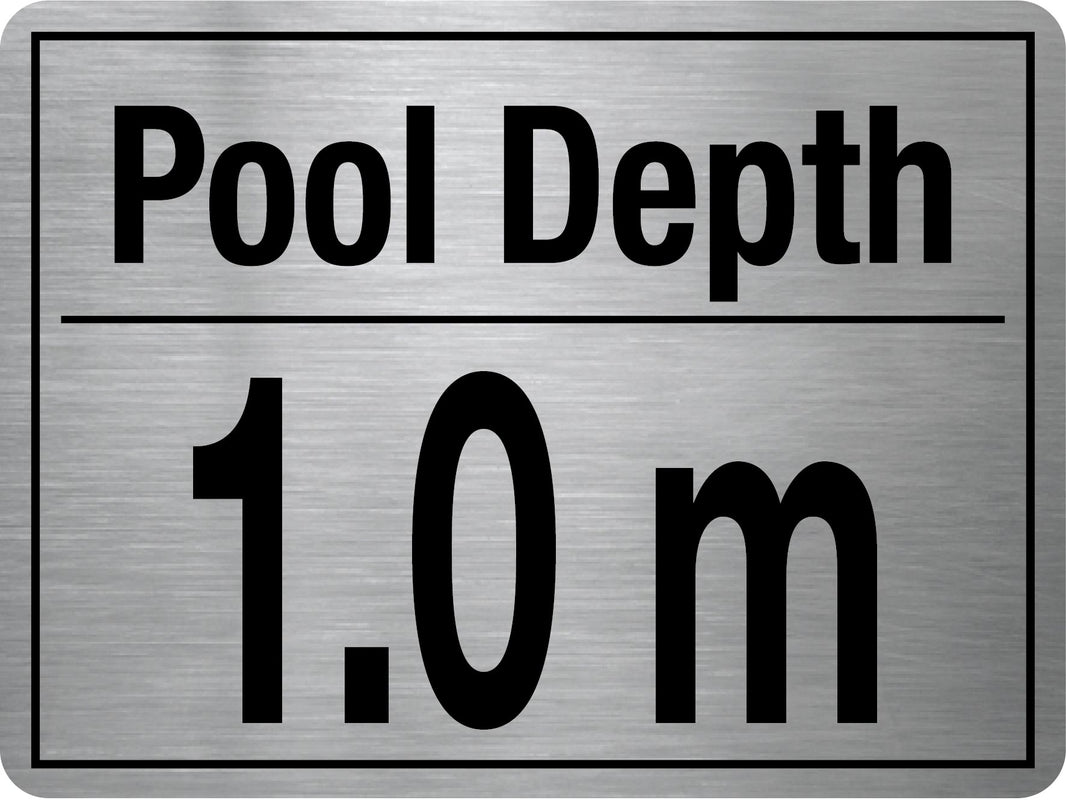 Pool Depth Signage Examples Stainless Steel Signs – New Signs