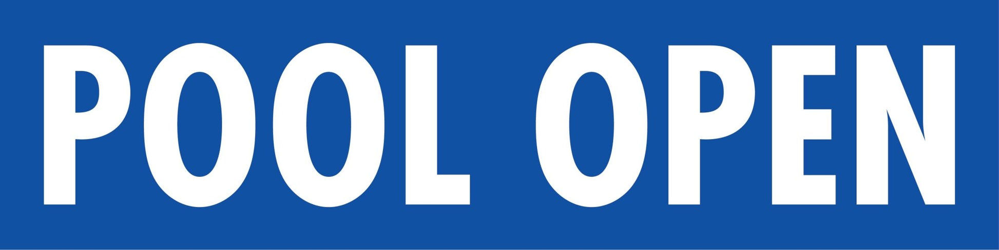 Pool Open - Landscape Corflute Toblerone Signs - New Signs