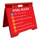 Pool Rules 7 - Evarite A - Frame Sign - New Signs