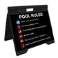 Pool Rules 7 - Evarite A - Frame Sign - New Signs