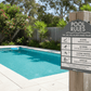Pool Rules Sign Arch Charcoal Background - New Signs
