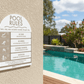 Pool Rules Sign Arch Fawn - New Signs