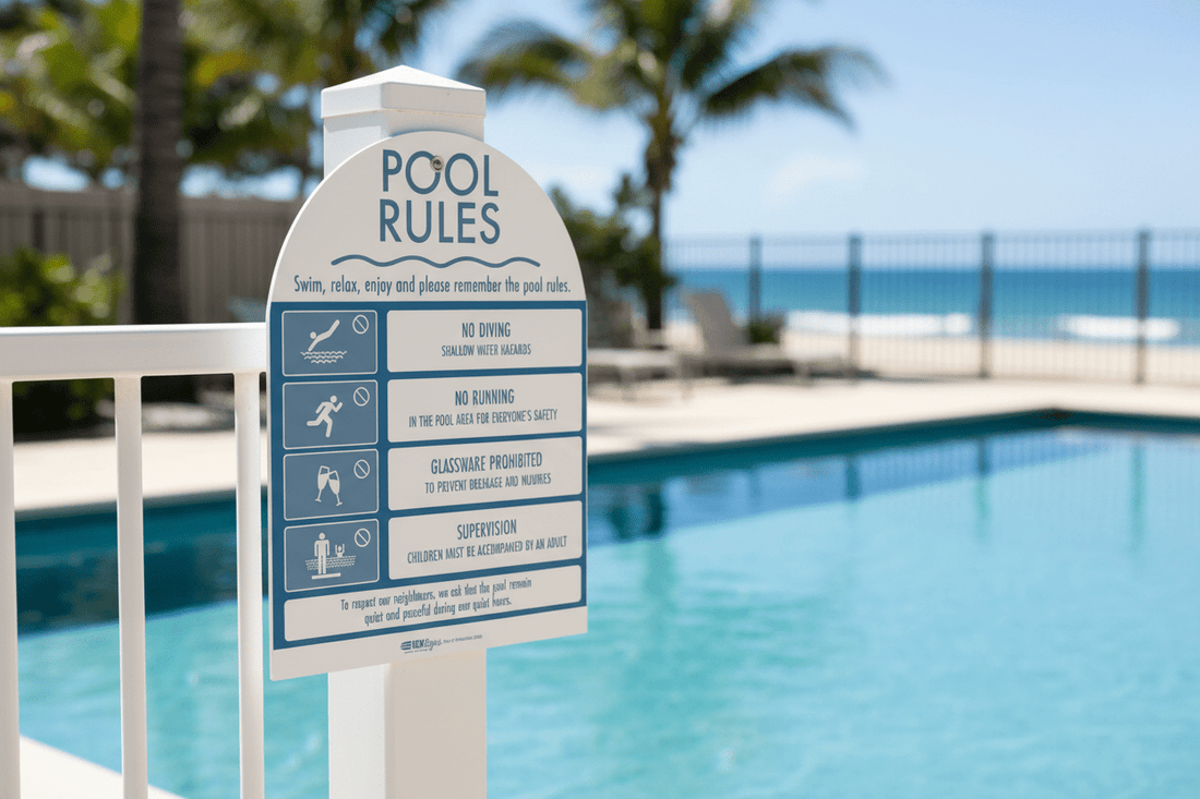 Arch Pool Signs Pool Rules Sign Arch Ocean – New Signs
