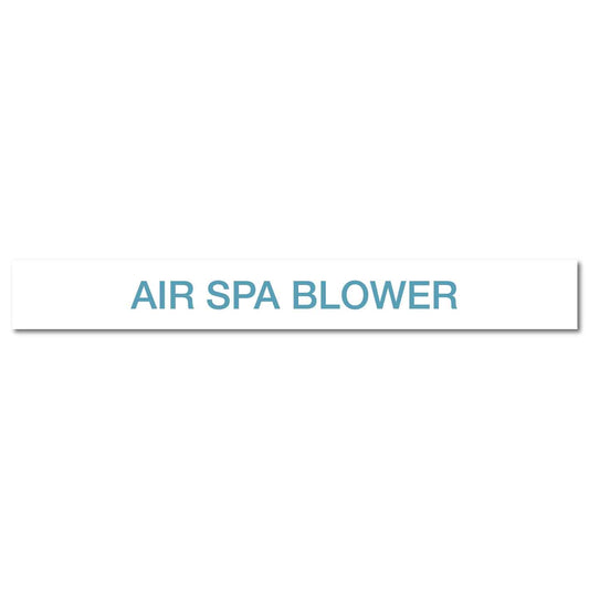 Pool/Spa - Air SPA Blower - Pipe Marker Sticker - New Signs