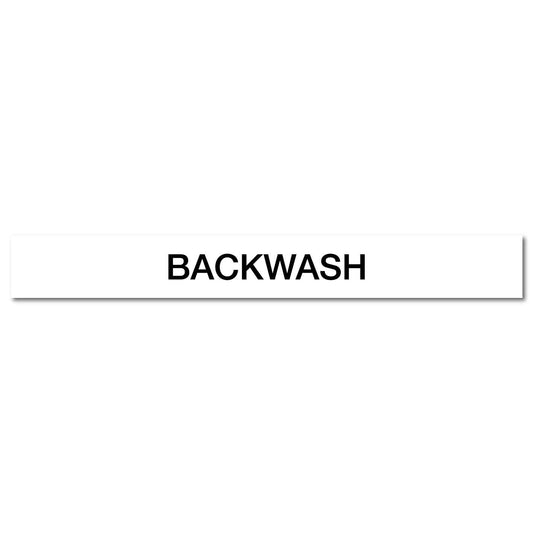 Pool/Spa - Backwash - Pipe Marker Sticker - New Signs