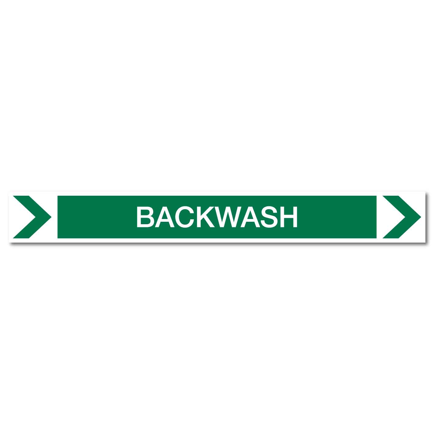 Pool/Spa - Backwash (Right) - Pipe Marker Sticker - New Signs