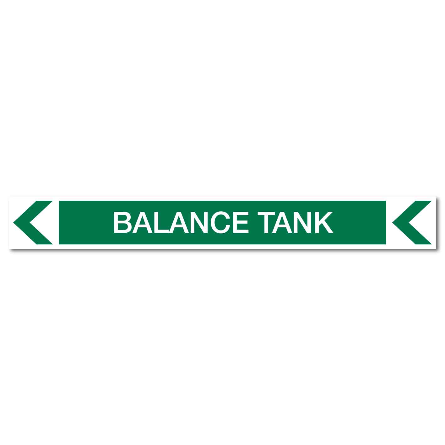 Pool/Spa - Balance Tank (Left) - Pipe Marker Sticker - New Signs