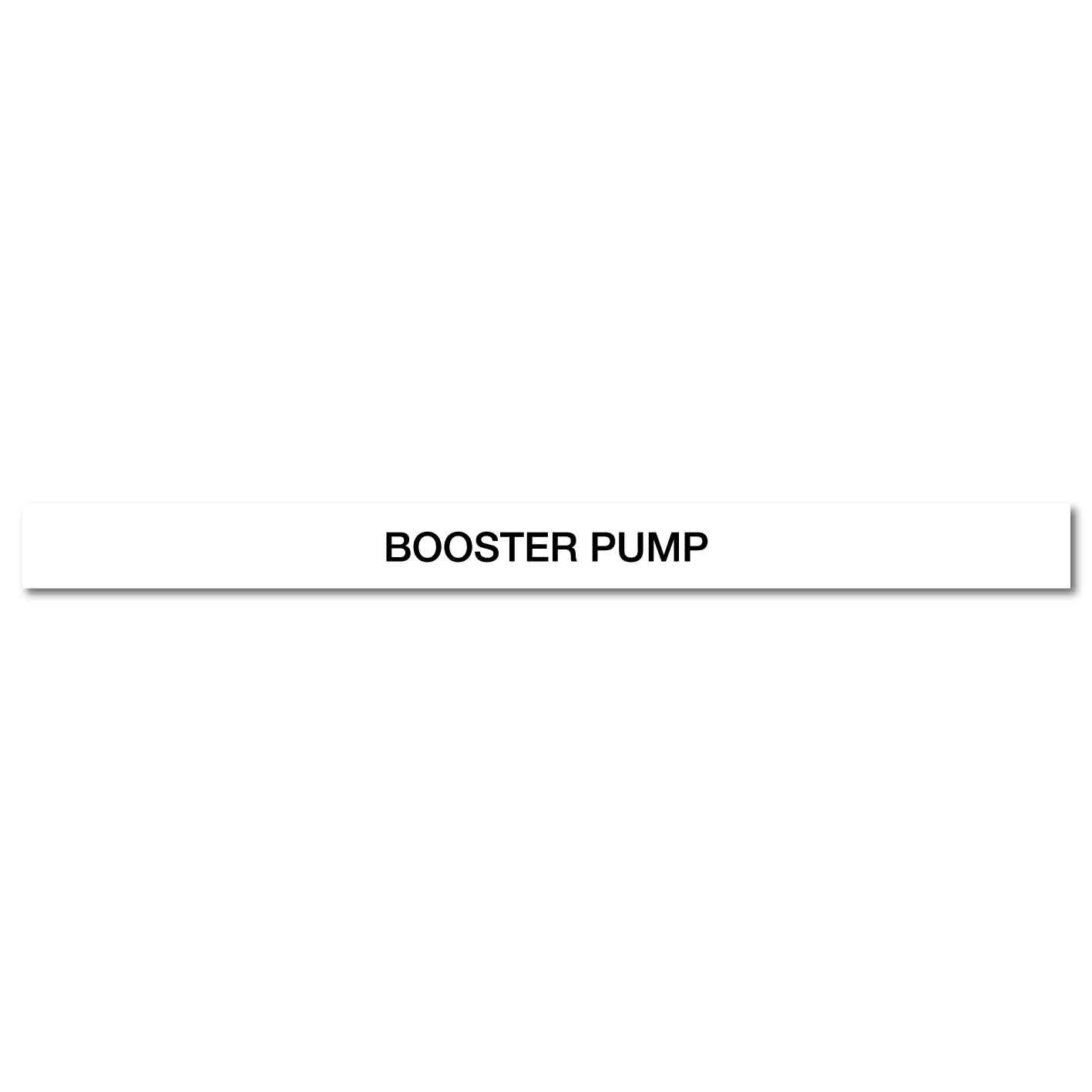 Pool/Spa - Booster Pump - Pipe Marker Sticker - New Signs