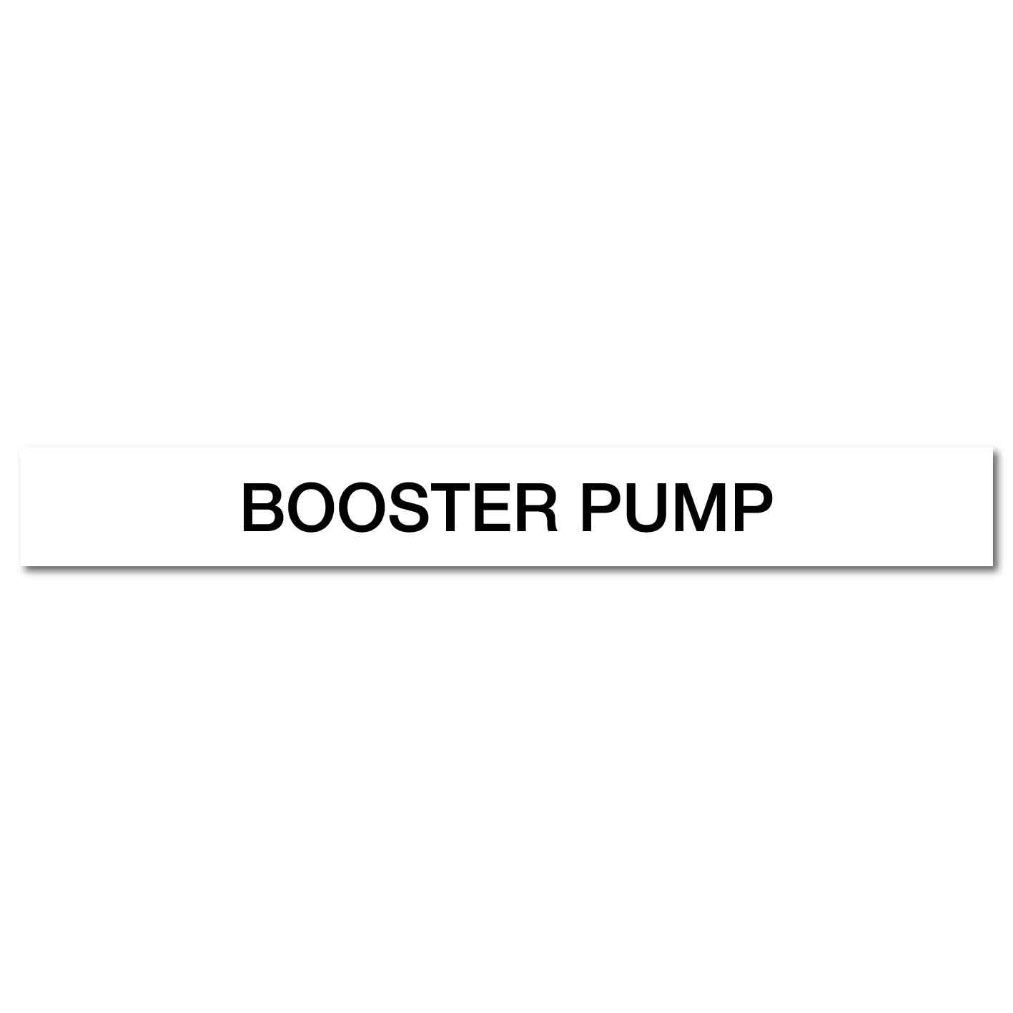 Pool/Spa - Booster Pump - Pipe Marker Sticker - New Signs