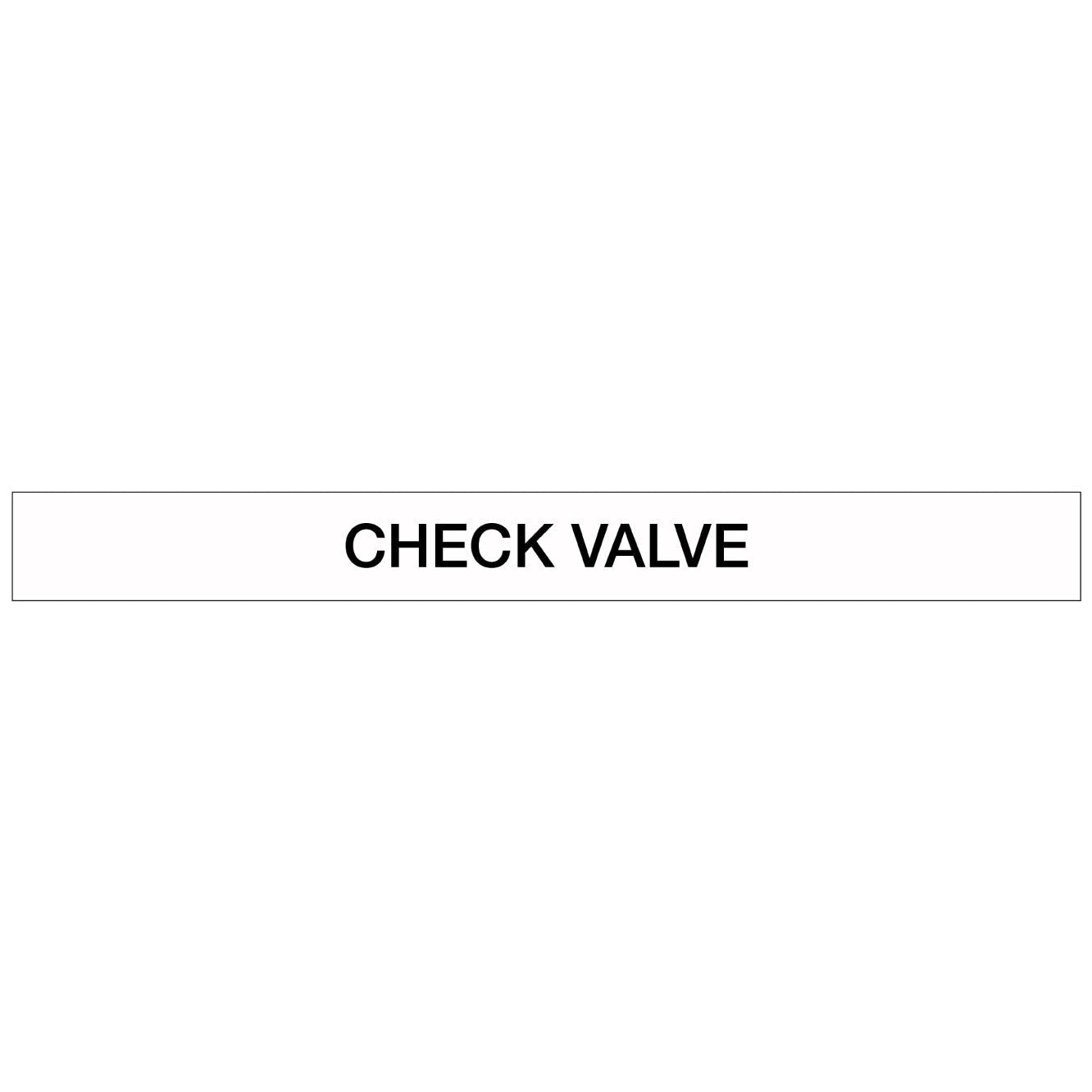 Pool/Spa - Check Valve - Pipe Marker Sticker - New Signs