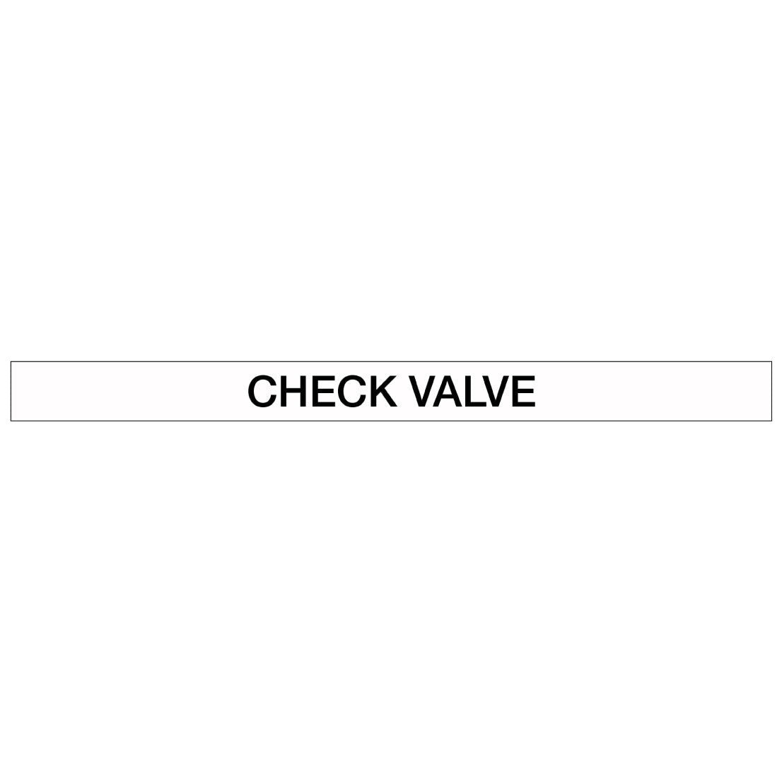 Pool/Spa - Check Valve - Pipe Marker Sticker - New Signs