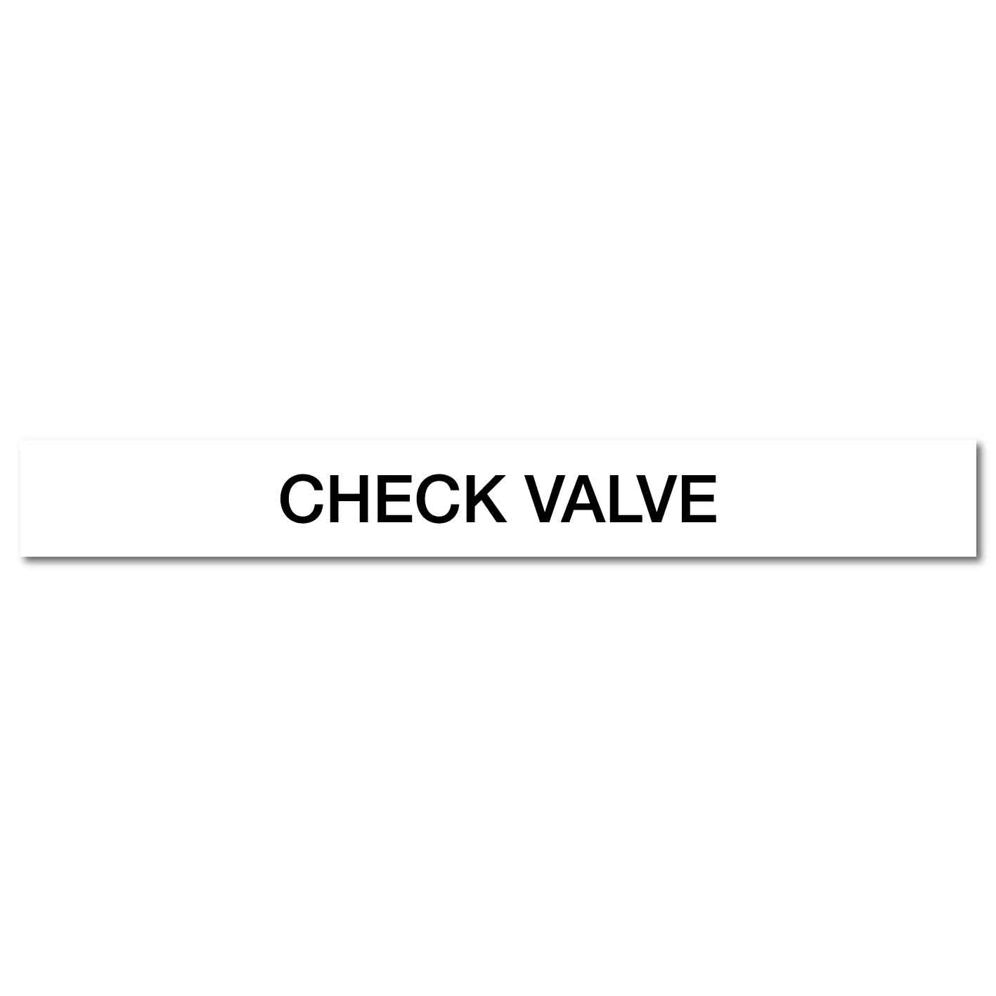 Pool/Spa - Check Valve - Pipe Marker Sticker - New Signs