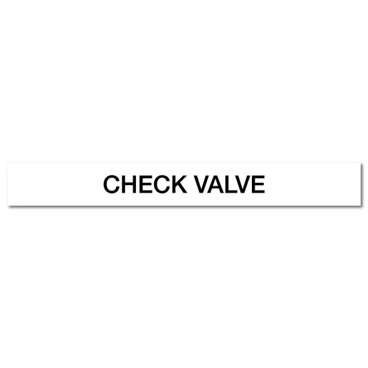 Pool/Spa - Check Valve - Pipe Marker Sticker - New Signs