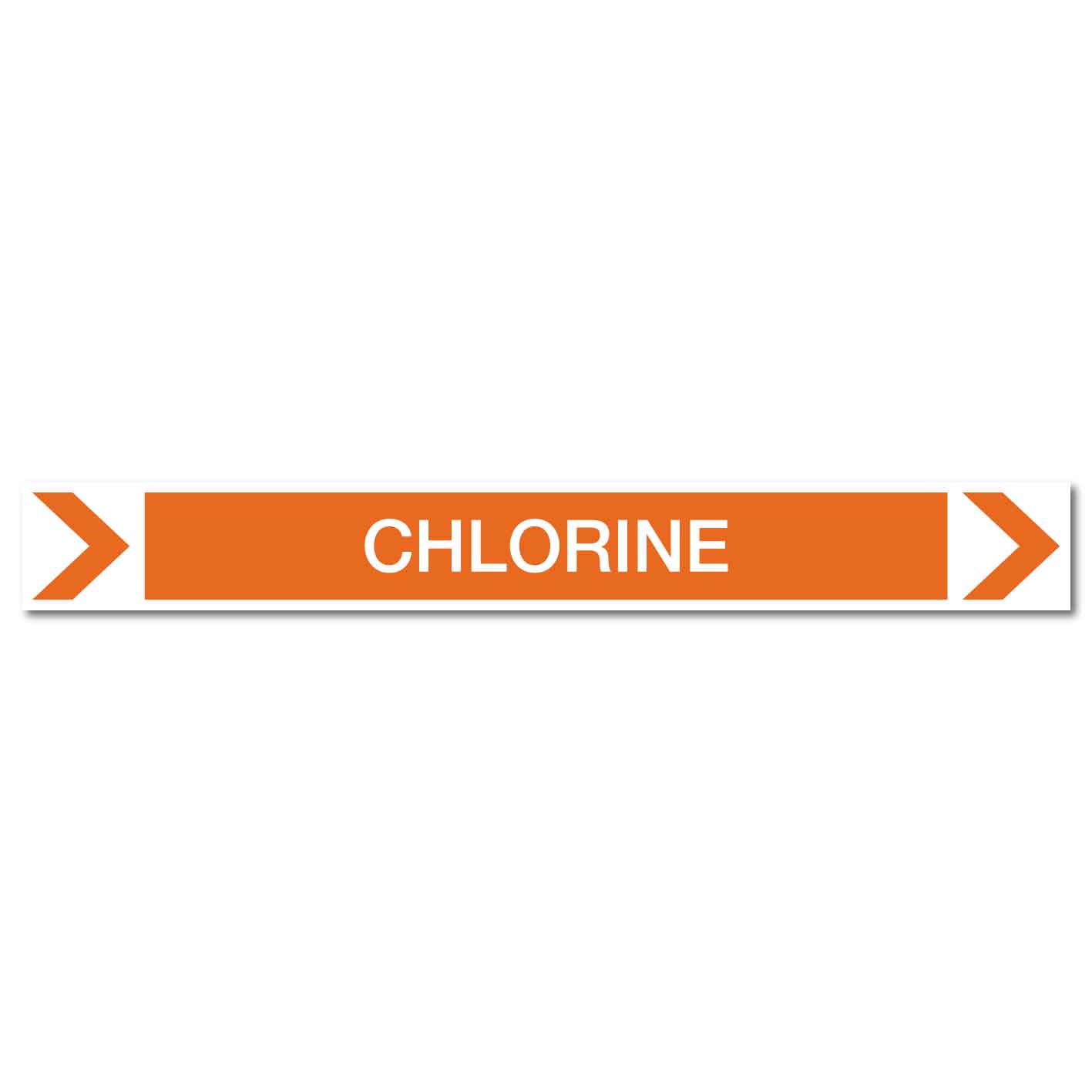 Pool/Spa - Chlorine (Right) - Pipe Marker Sticker - New Signs
