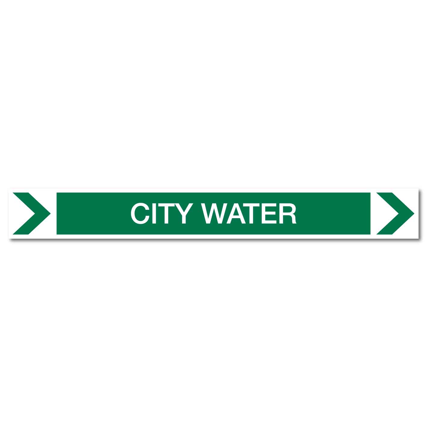 Pool/Spa - City Water (Right) - Pipe Marker Sticker - New Signs