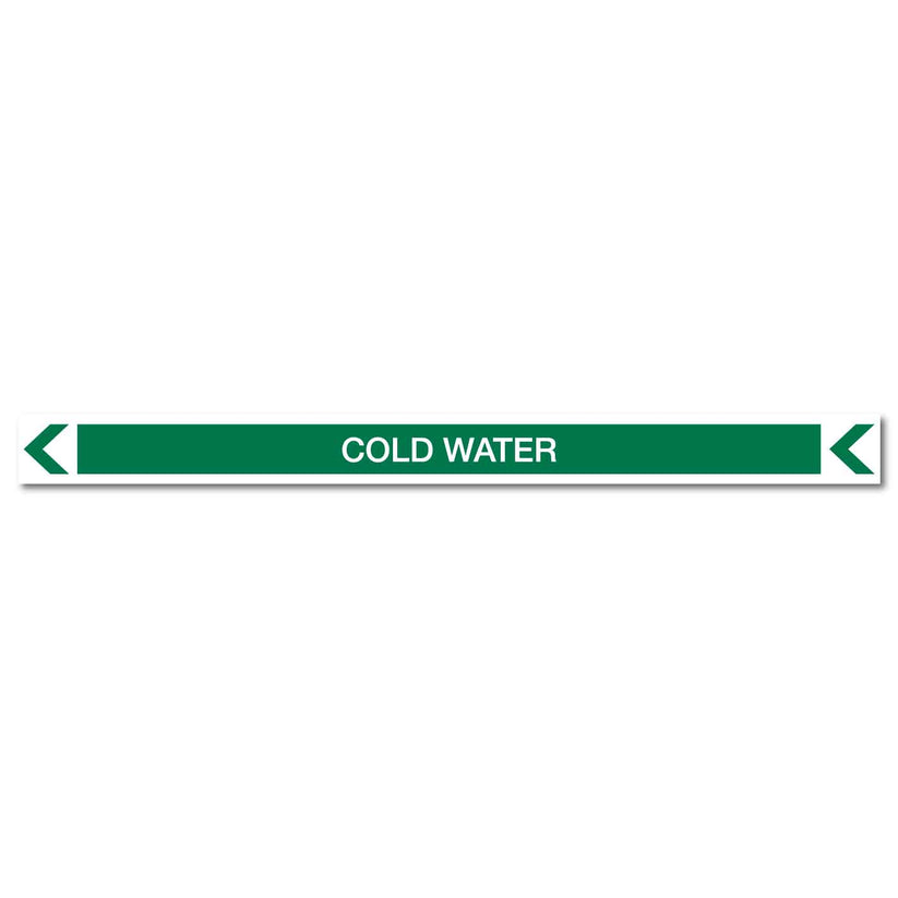 Pool/Spa - Cold Water (Left) - Pipe Marker Sticker – New Signs