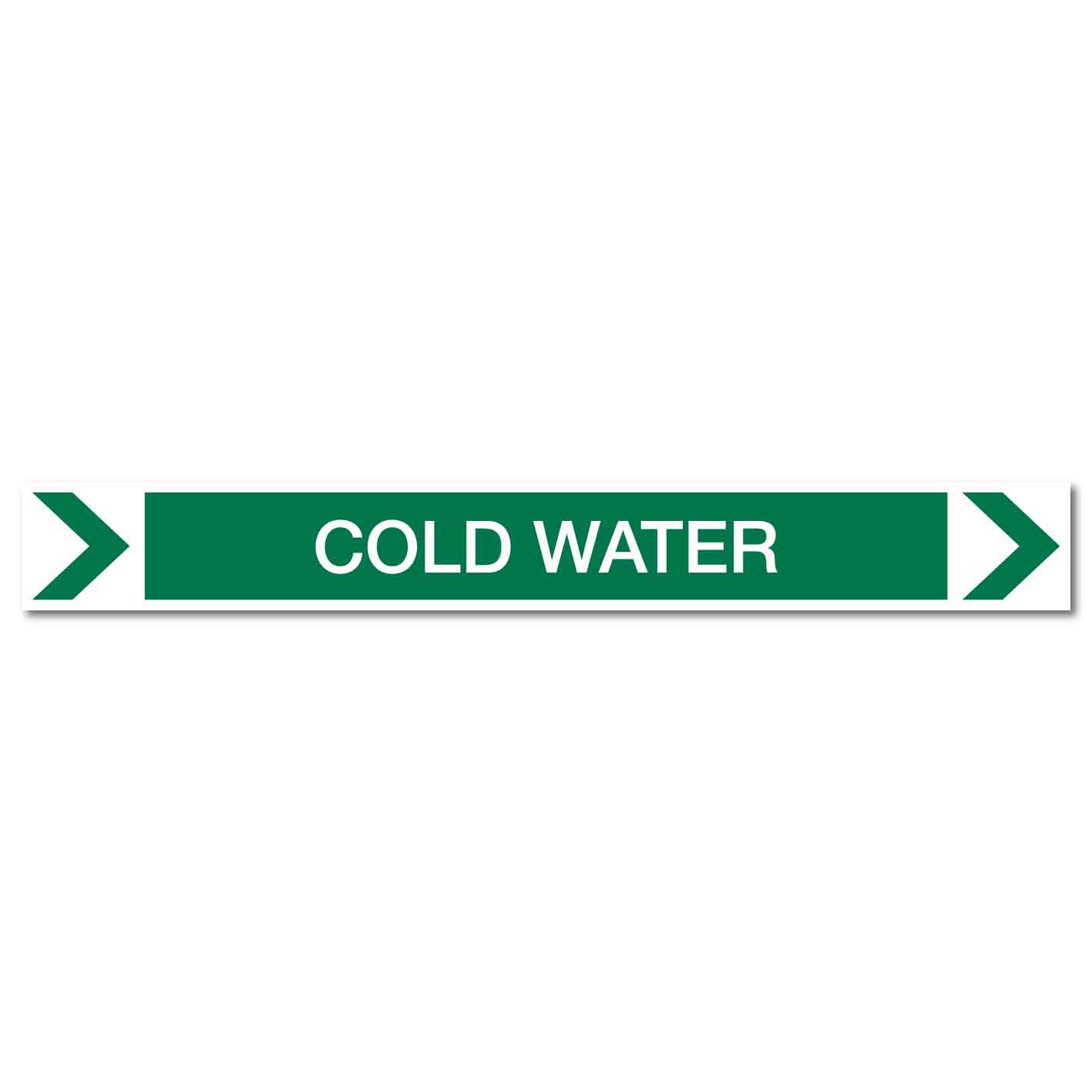 Pool/Spa - Cold Water (Right) - Pipe Marker Sticker - New Signs