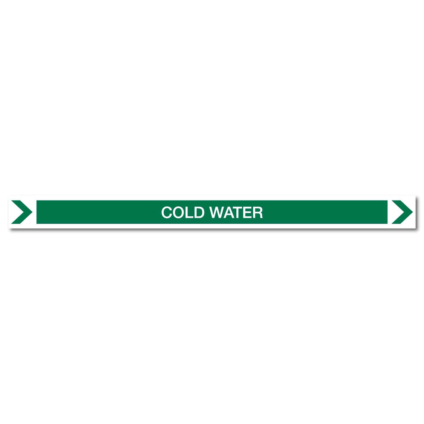 Pool/Spa - Cold Water (Right) - Pipe Marker Sticker - New Signs