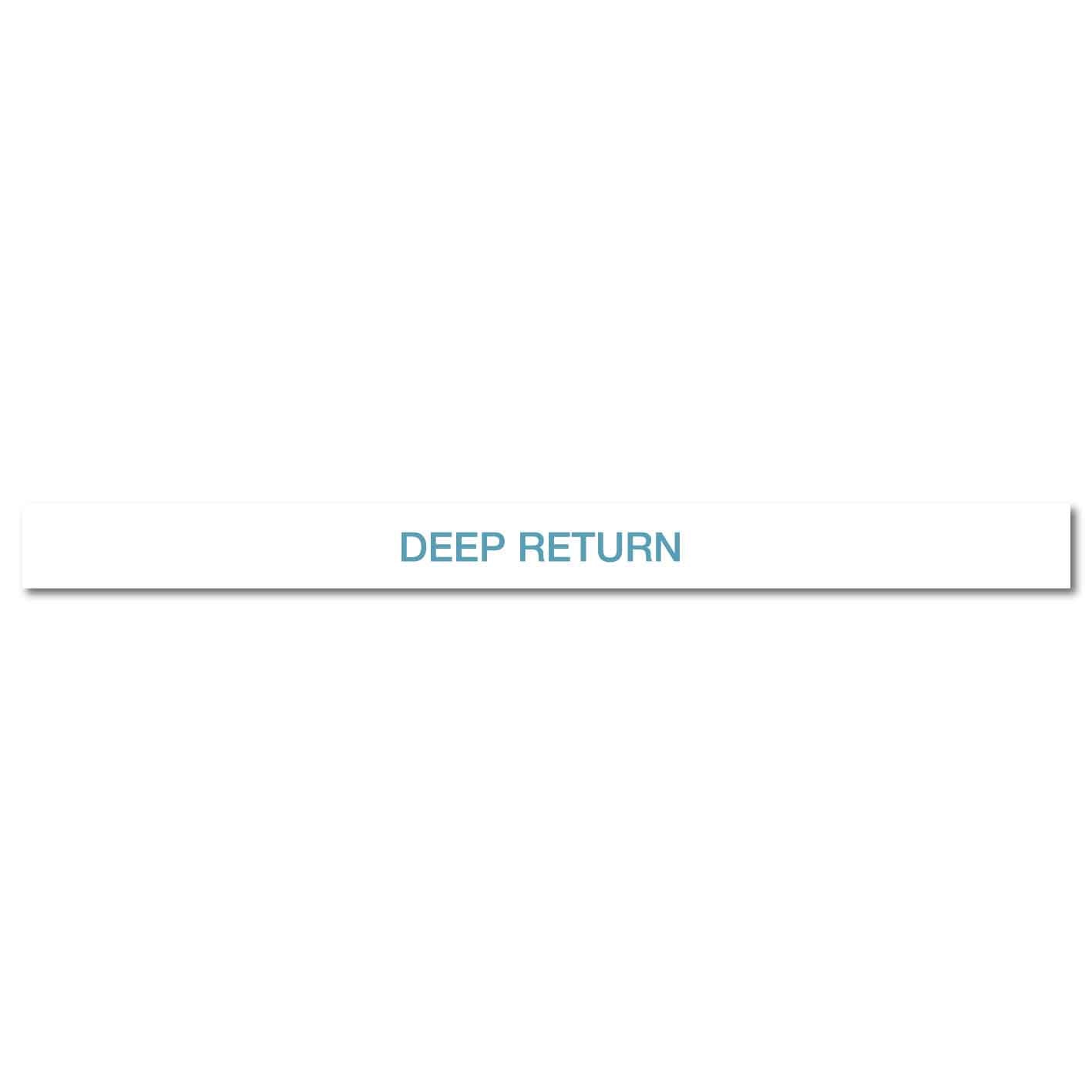 Pool/Spa - Deep Return - Pipe Marker Sticker - New Signs
