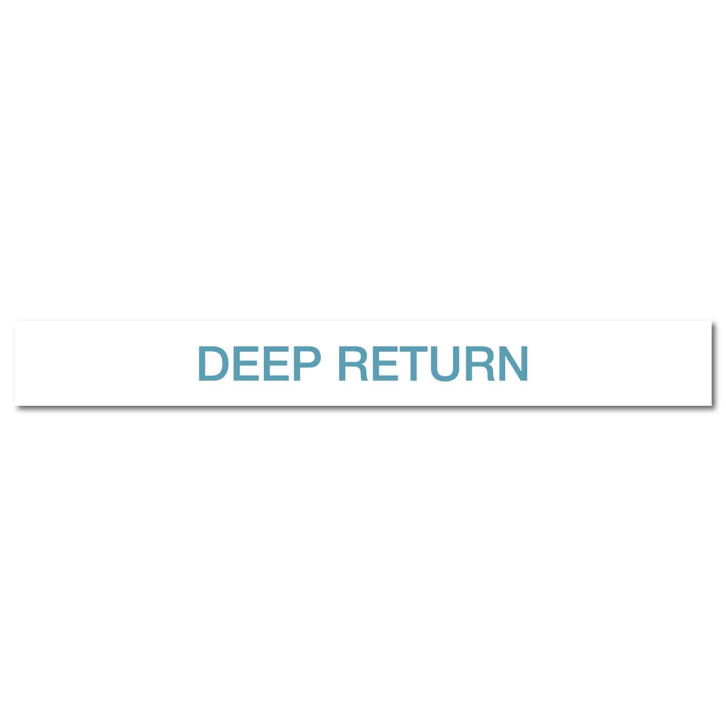 Pool/Spa - Deep Return - Pipe Marker Sticker - New Signs