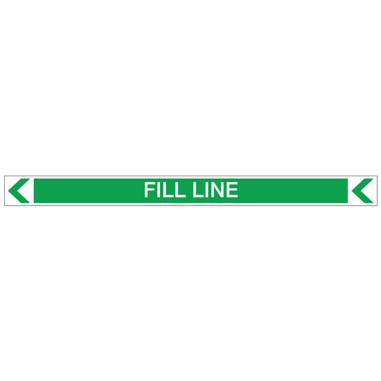 Pool/Spa - Fill Line (Left) - Pipe Marker Sticker - New Signs