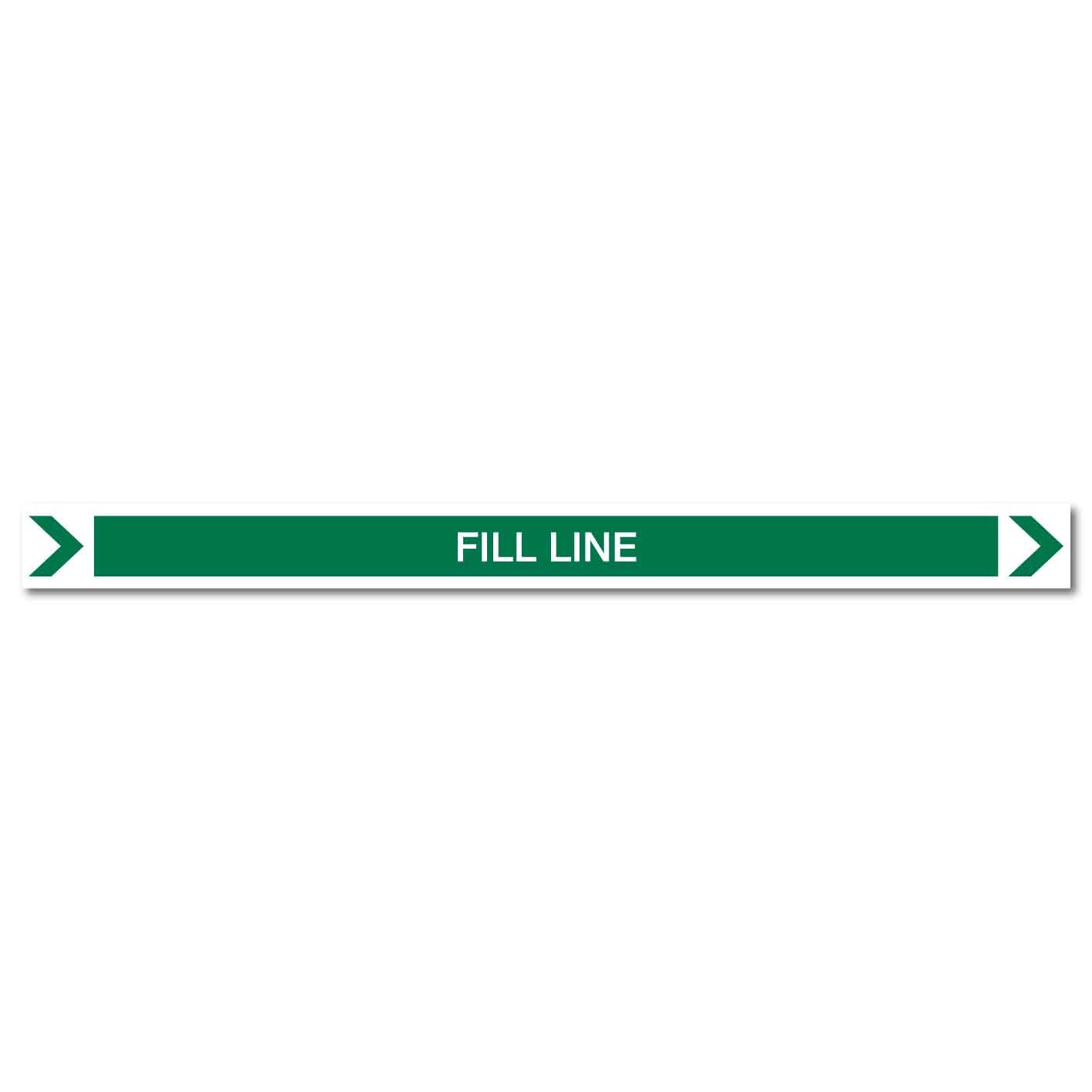 Pool/Spa - Fill Line (Right) - Pipe Marker Sticker - New Signs