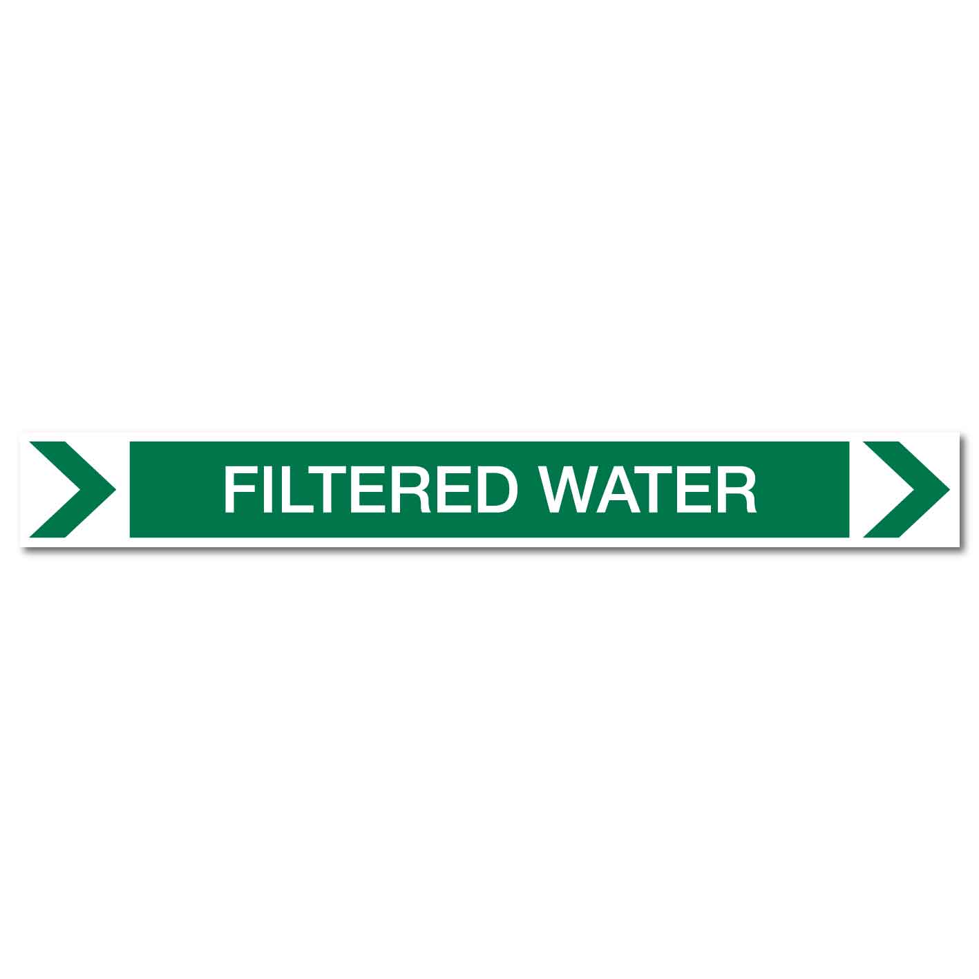 Pool/Spa - Filtered Water (Right) - Pipe Marker Sticker - New Signs