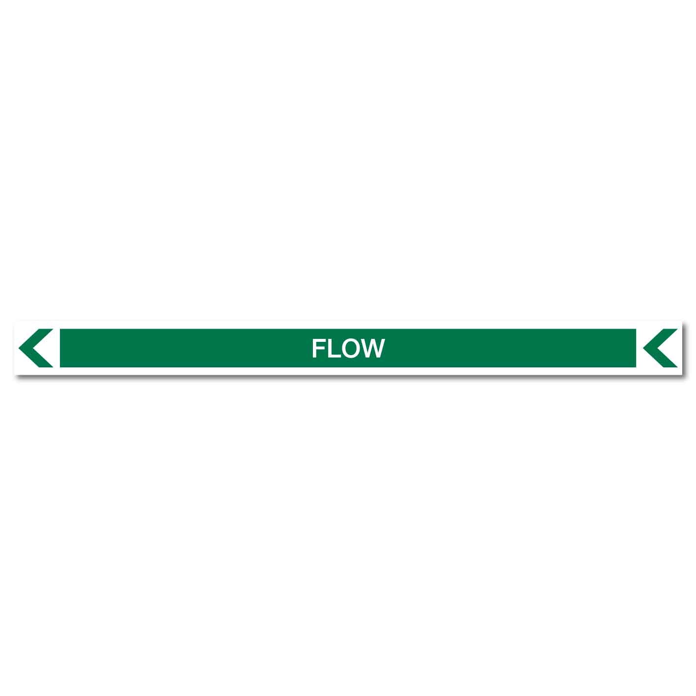 Pool/Spa - Flow (Left) - Pipe Marker Sticker - New Signs