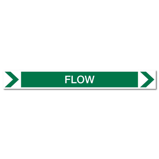Pool/Spa - Flow (Right) - Pipe Marker Sticker - New Signs