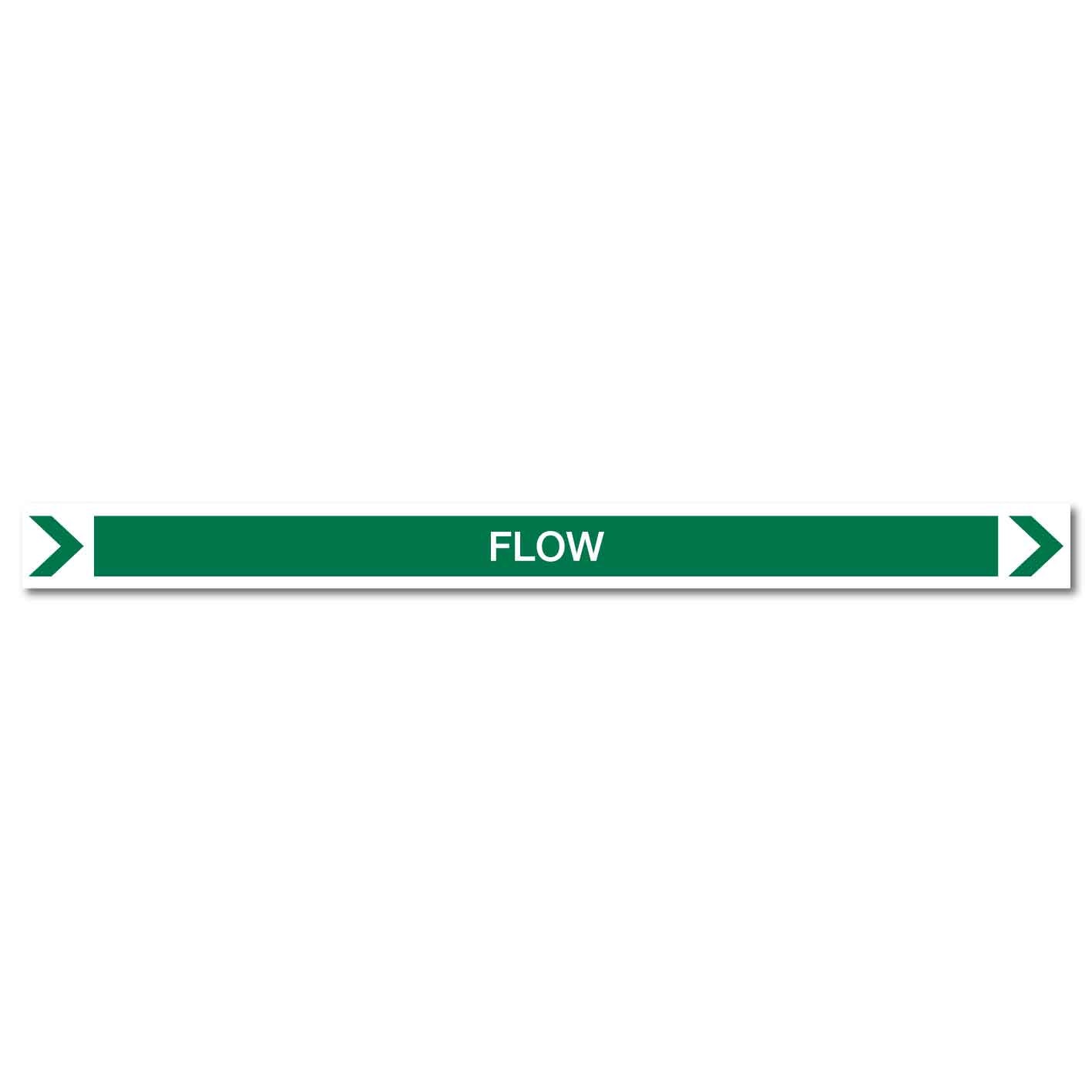 Pool/Spa - Flow (Right) - Pipe Marker Sticker - New Signs