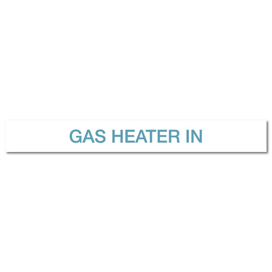 Pool/Spa - GAS Heater In - Pipe Marker Sticker - New Signs