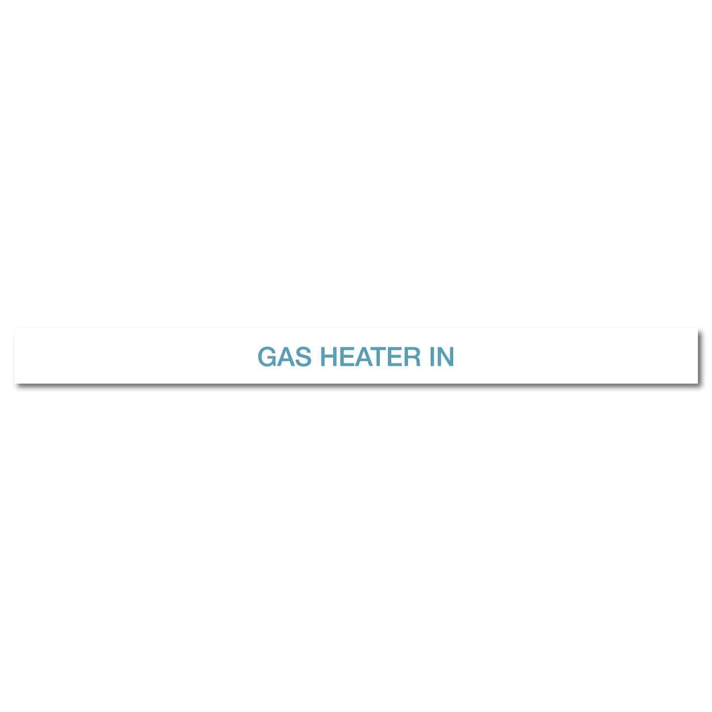 Pool/Spa - GAS Heater In - Pipe Marker Sticker - New Signs