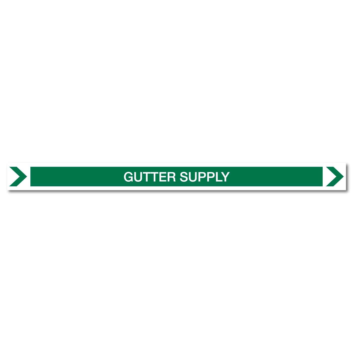 Pool/Spa - Gutter Supply (Right) - Pipe Marker Sticker - New Signs
