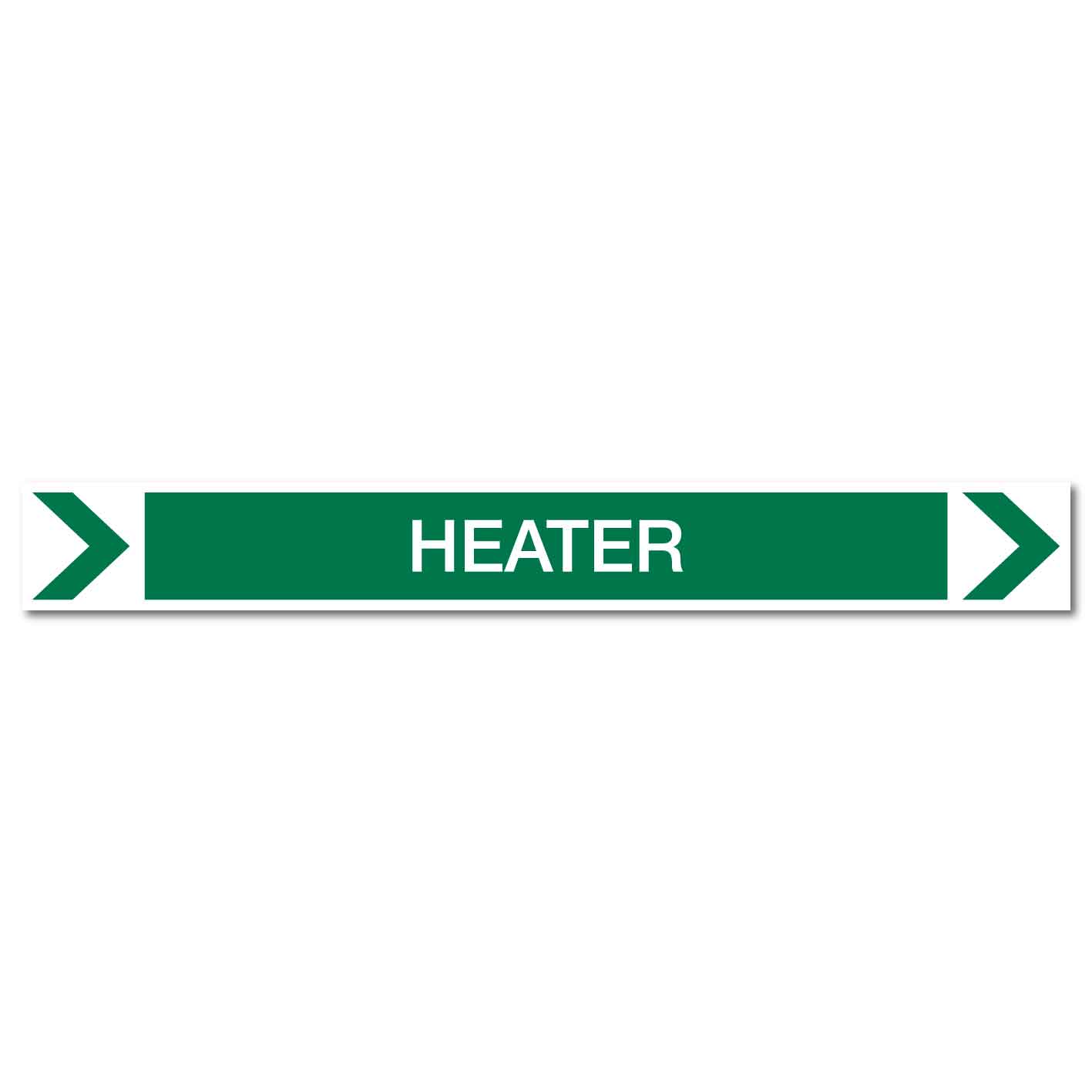 Pool/Spa - Heater (Right) - Pipe Marker Sticker - New Signs