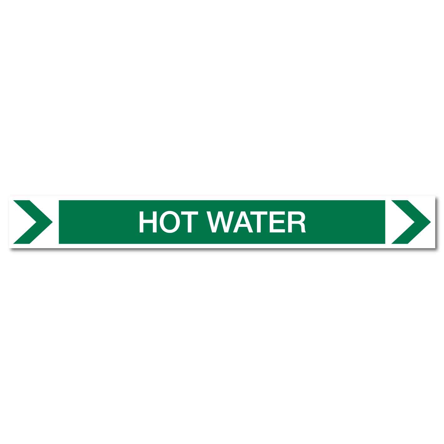 Pool/Spa - Hot Water (Right) - Pipe Marker Sticker - New Signs