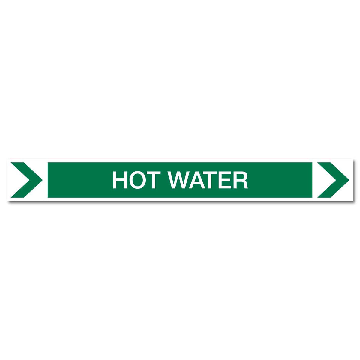 Pool/Spa - Hot Water (Right) - Pipe Marker Sticker - New Signs