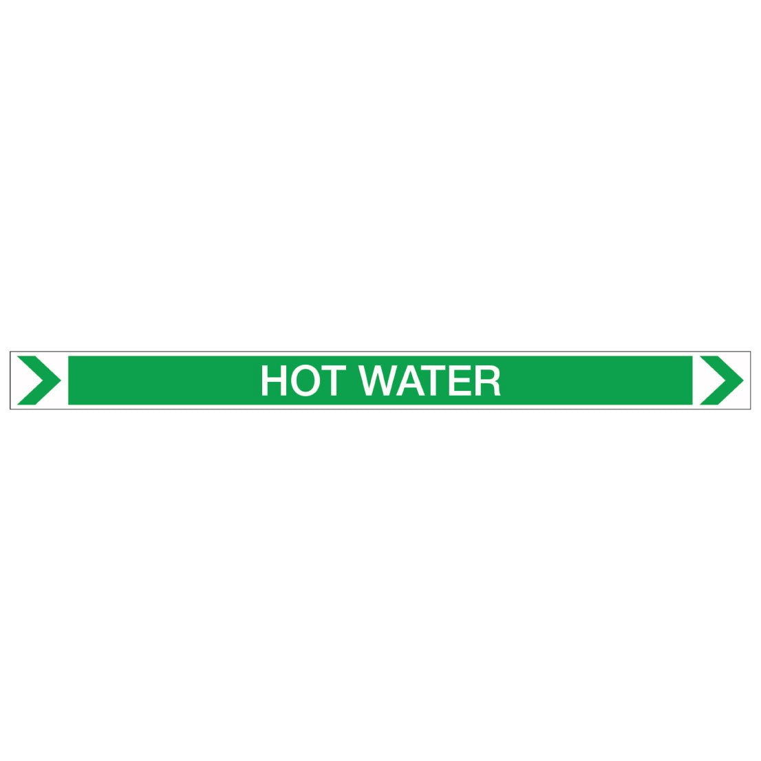 Pool/Spa - Hot Water (Right) - Pipe Marker Sticker - New Signs