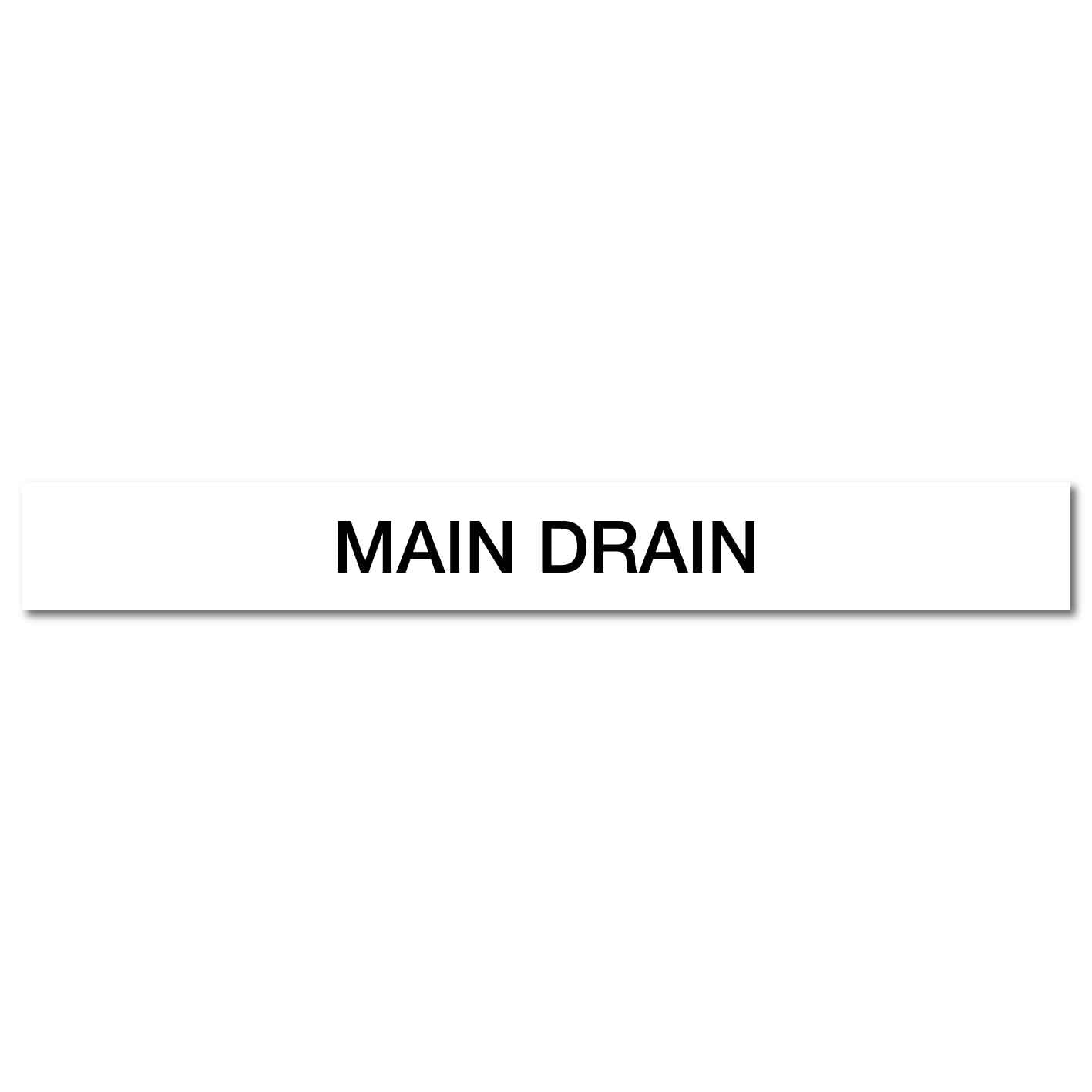 Pool/Spa - Main Drain - Pipe Marker Sticker - New Signs