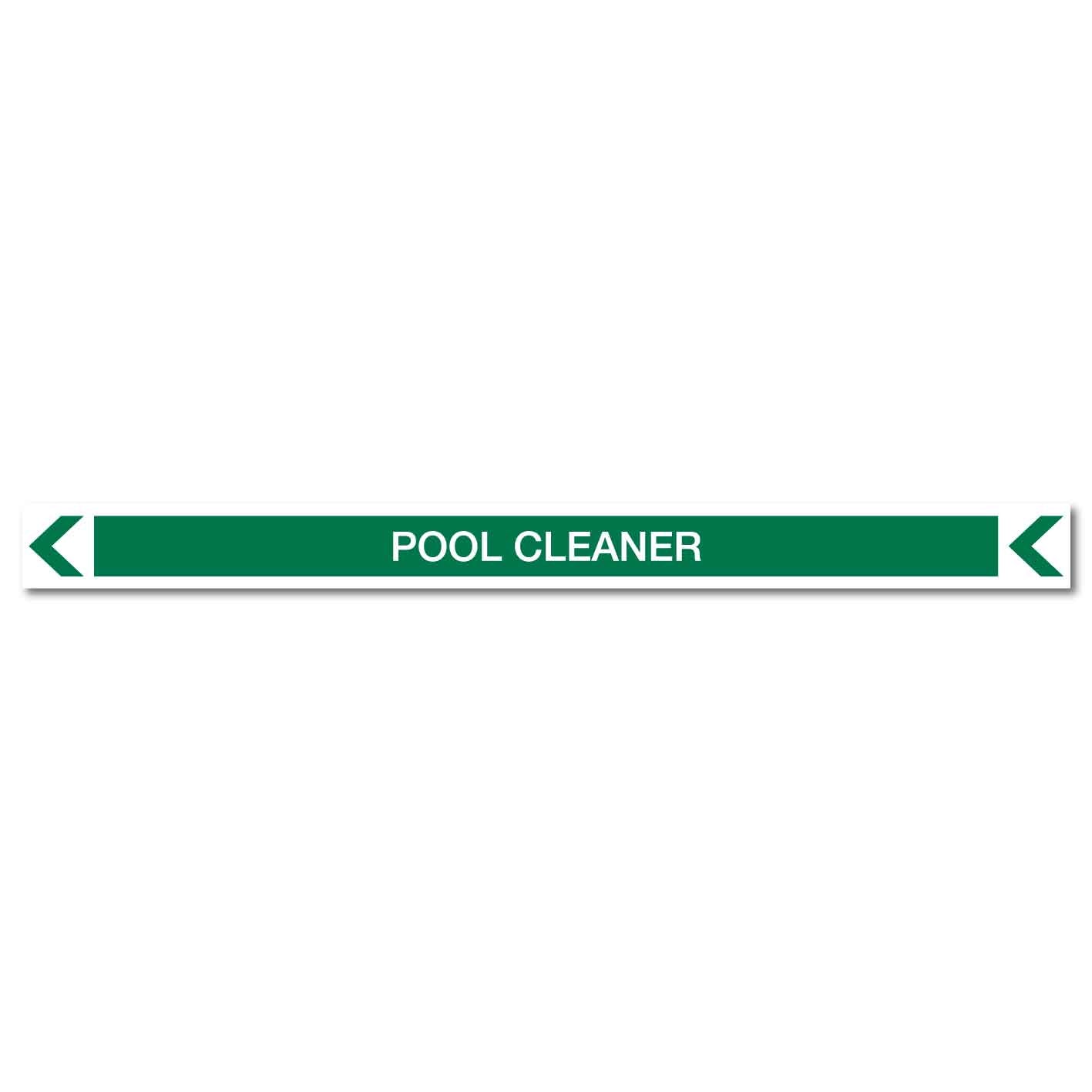 Pool/Spa - Pool Cleaner (Left) - Pipe Marker Sticker - New Signs