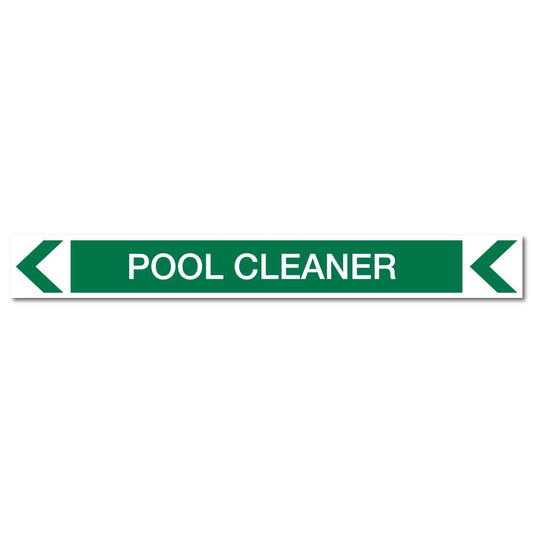 Pool/Spa - Pool Cleaner (Left) - Pipe Marker Sticker - New Signs