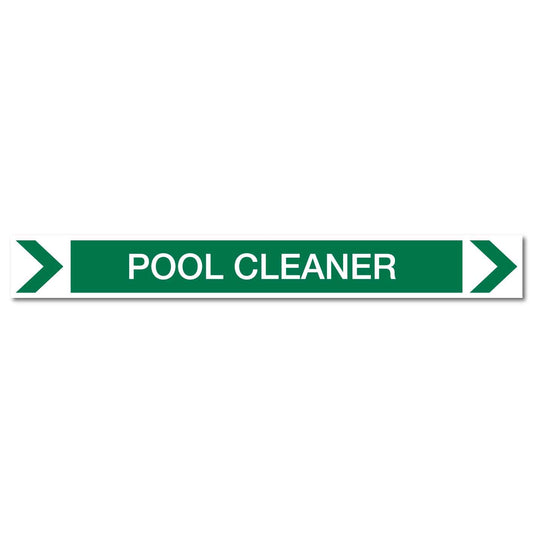 Pool/Spa - Pool Cleaner (Right) - Pipe Marker Sticker - New Signs
