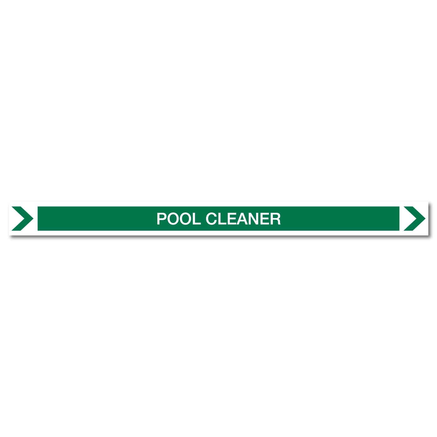 Pool/Spa - Pool Cleaner (Right) - Pipe Marker Sticker - New Signs