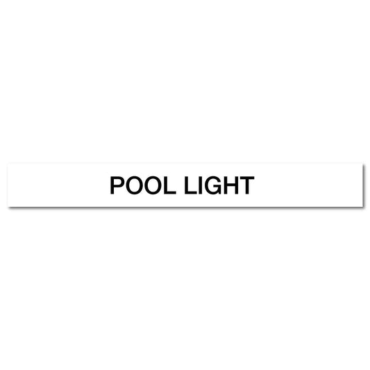 Pool/Spa - Pool Light - Pipe Marker Sticker - New Signs