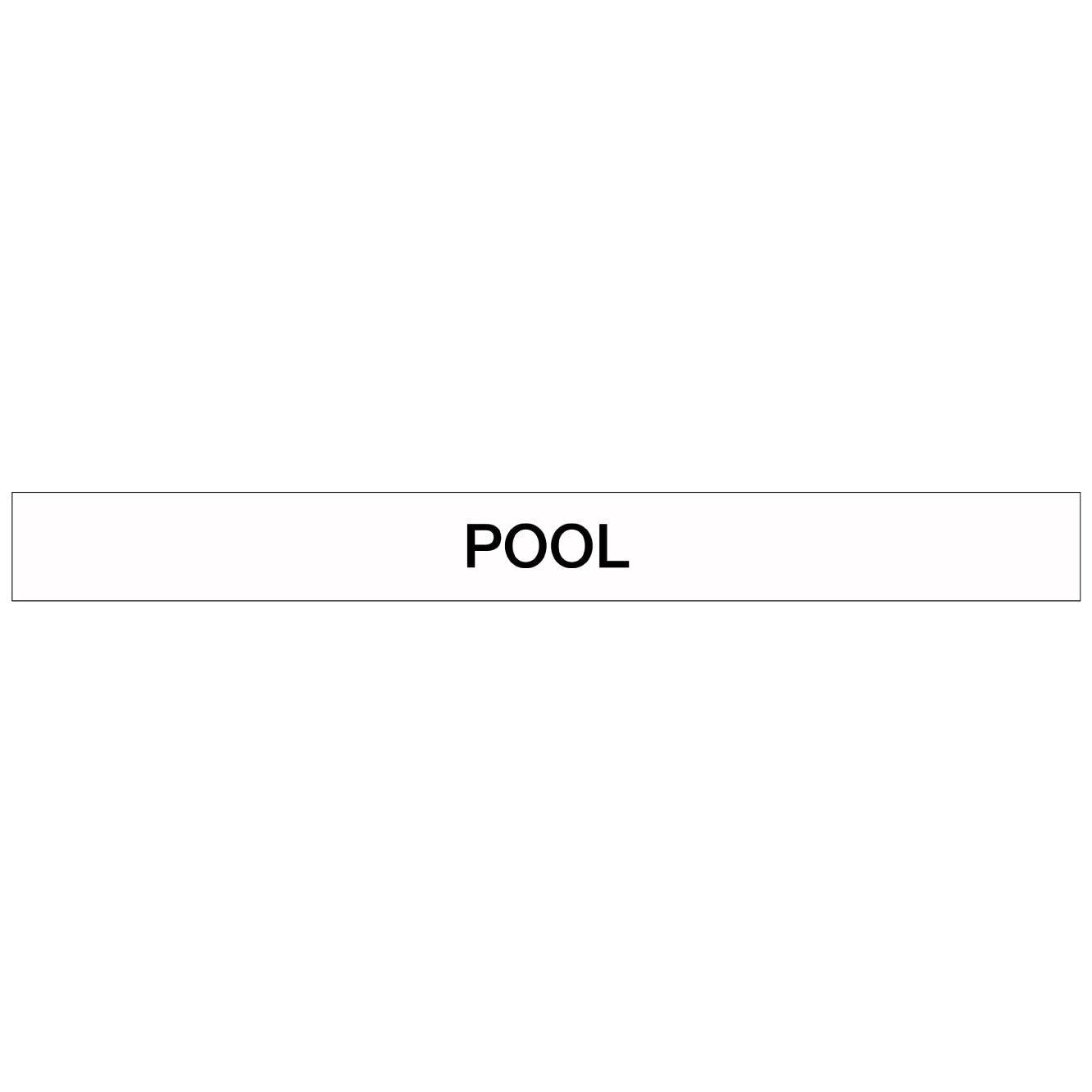 Pool/Spa - Pool - Pipe Marker Sticker - New Signs