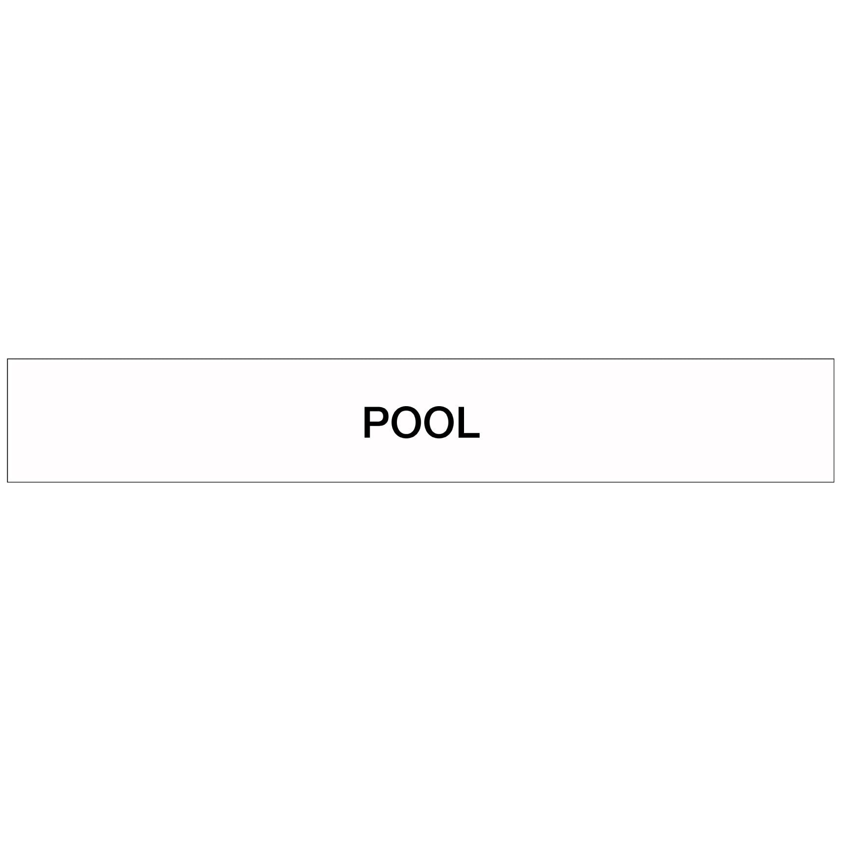 Pool/Spa - Pool - Pipe Marker Sticker - New Signs